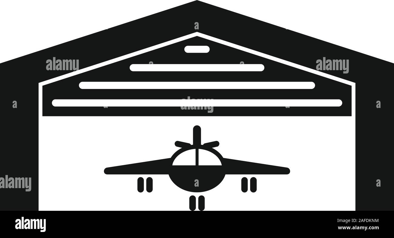 Modern hangar icon. Simple illustration of modern hangar vector icon for web design isolated on white background Stock Vector