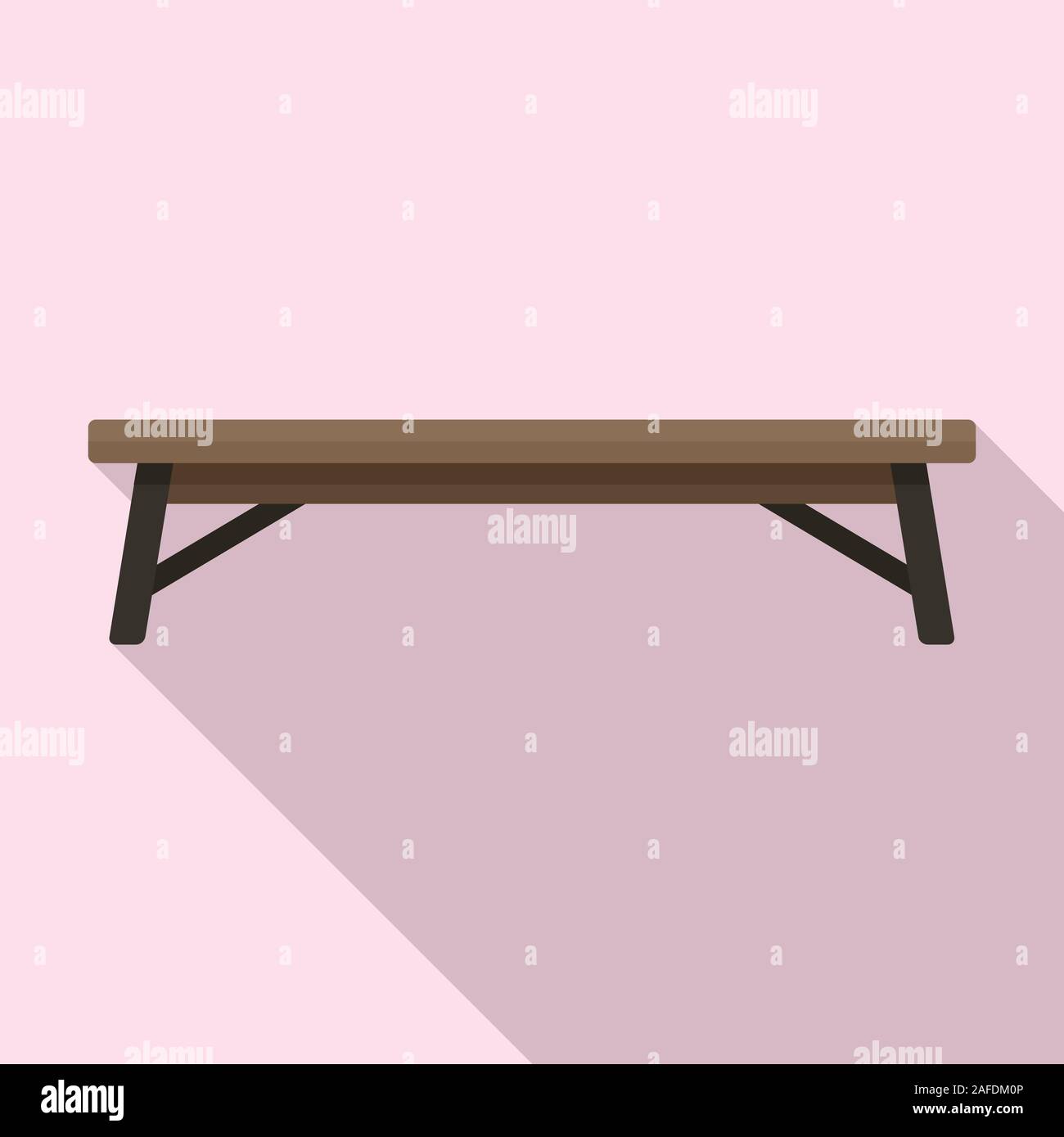 Public bench icon. Flat illustration of public bench vector icon for ...