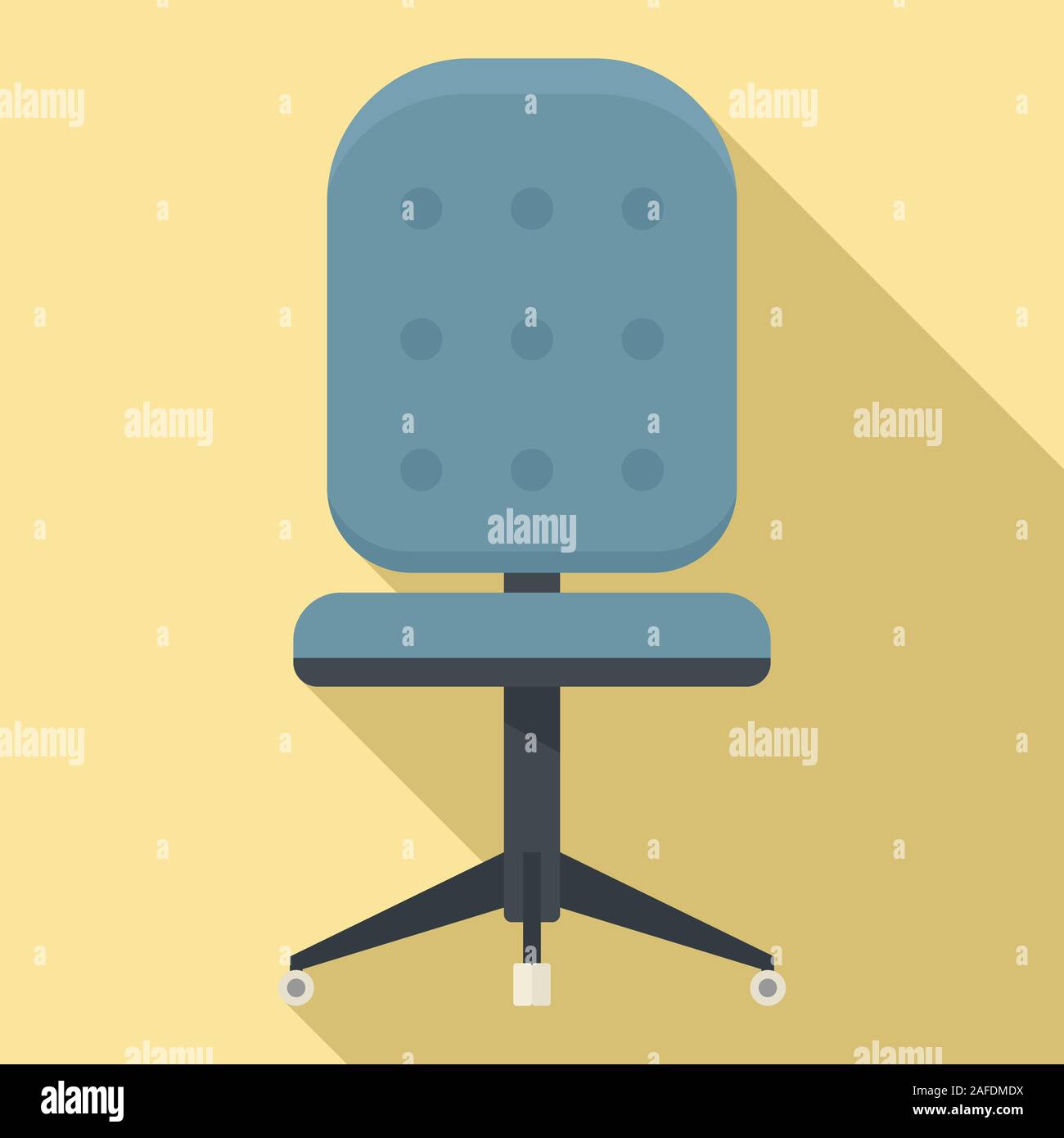Office chair icon. Flat illustration of office chair vector icon for