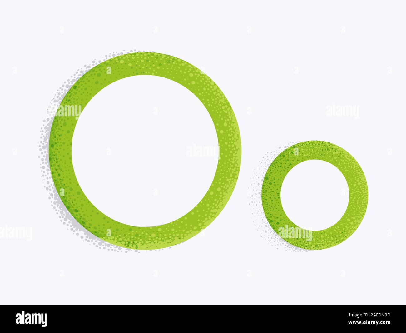Illustration of Decorative Alphabet with Capital and Small Letter O and Dust Particle Effect Stock Photo