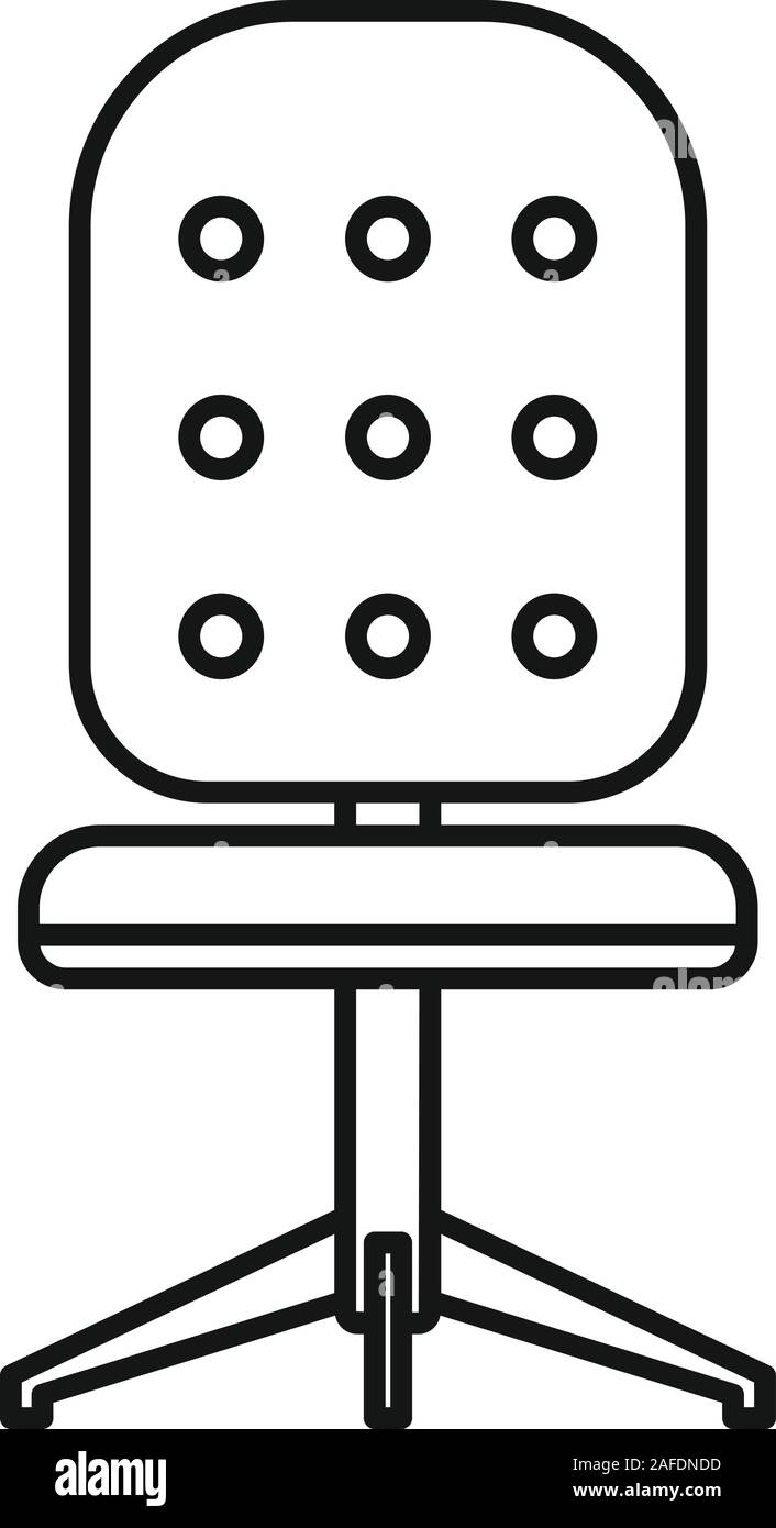 Office chair icon. Outline office chair vector icon for web design ...