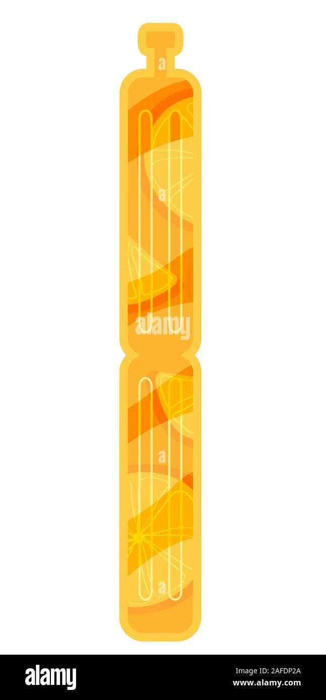Illustration of an Orange Flavor Ice Candy Stock Photo Alamy