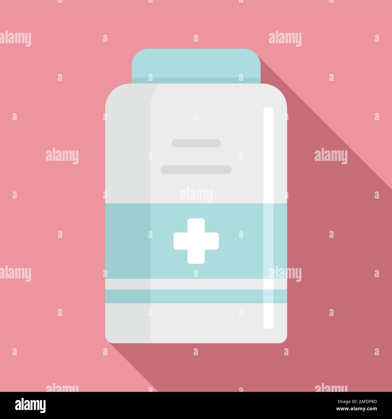 Medical jar icon. Flat illustration of medical jar vector icon for web