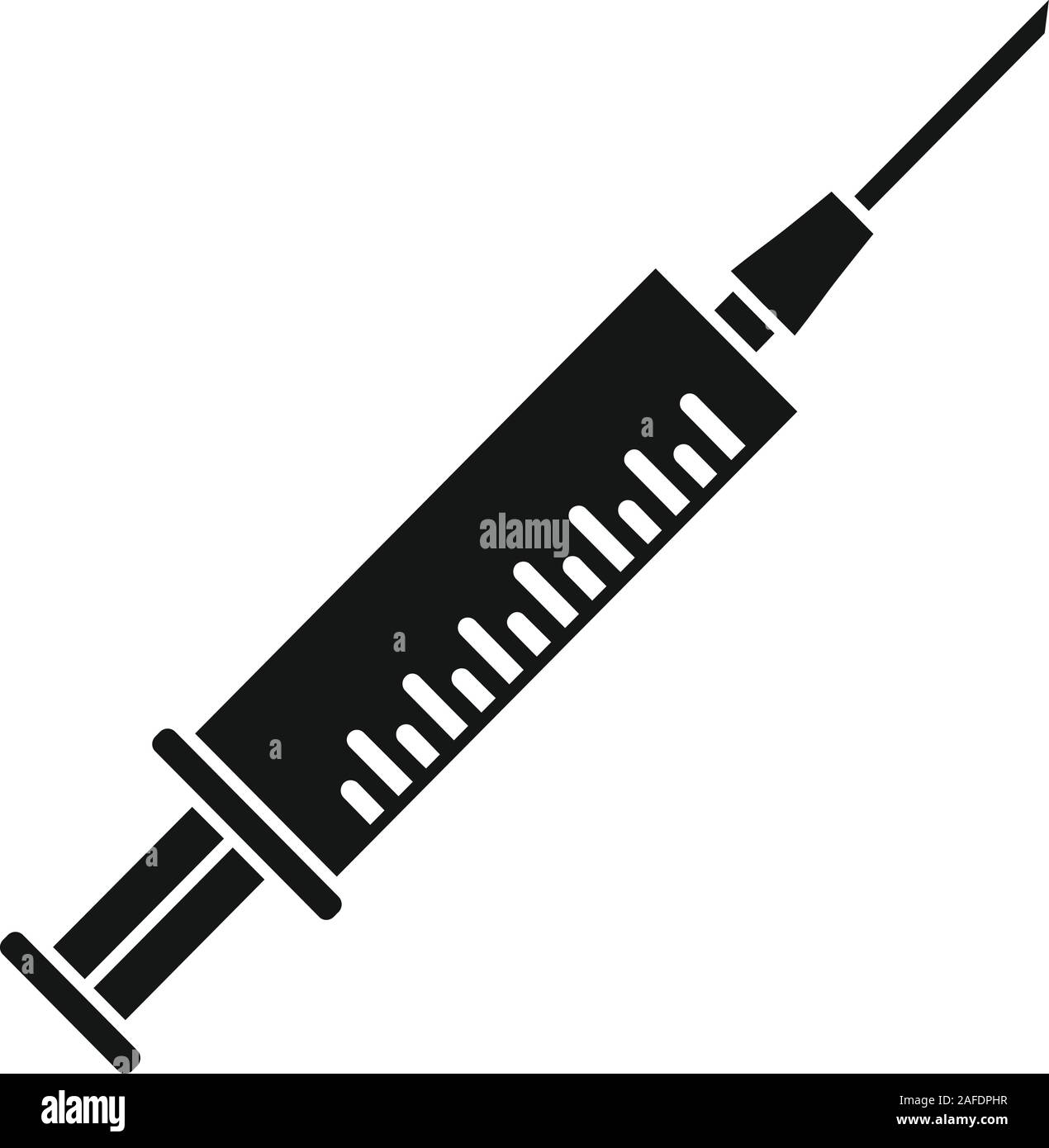 Syringe icon. Simple illustration of syringe vector icon for web design ...