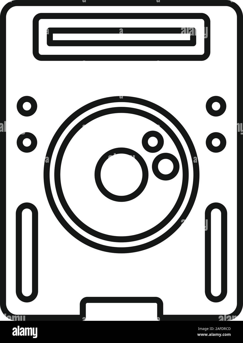 Concert speaker icon. Outline concert speaker vector icon for web