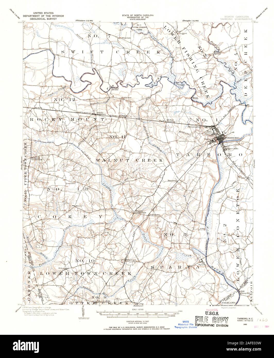 Map of tarboro hires stock photography and images Alamy