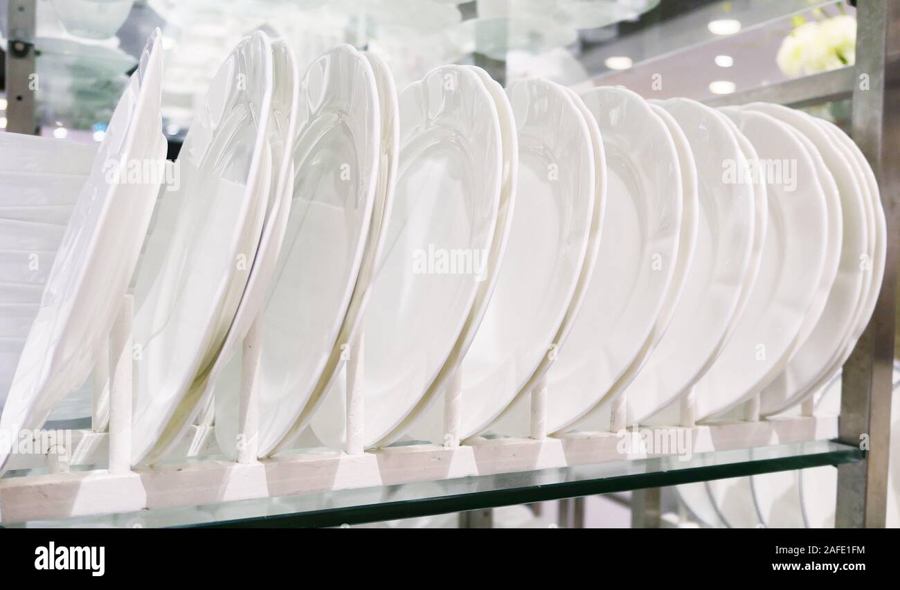Plates in the crockery shop Stock Photo Alamy