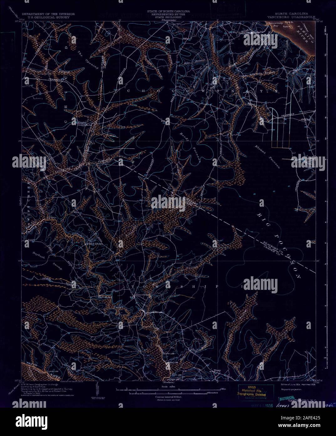 Map of vanceboro hires stock photography and images Alamy