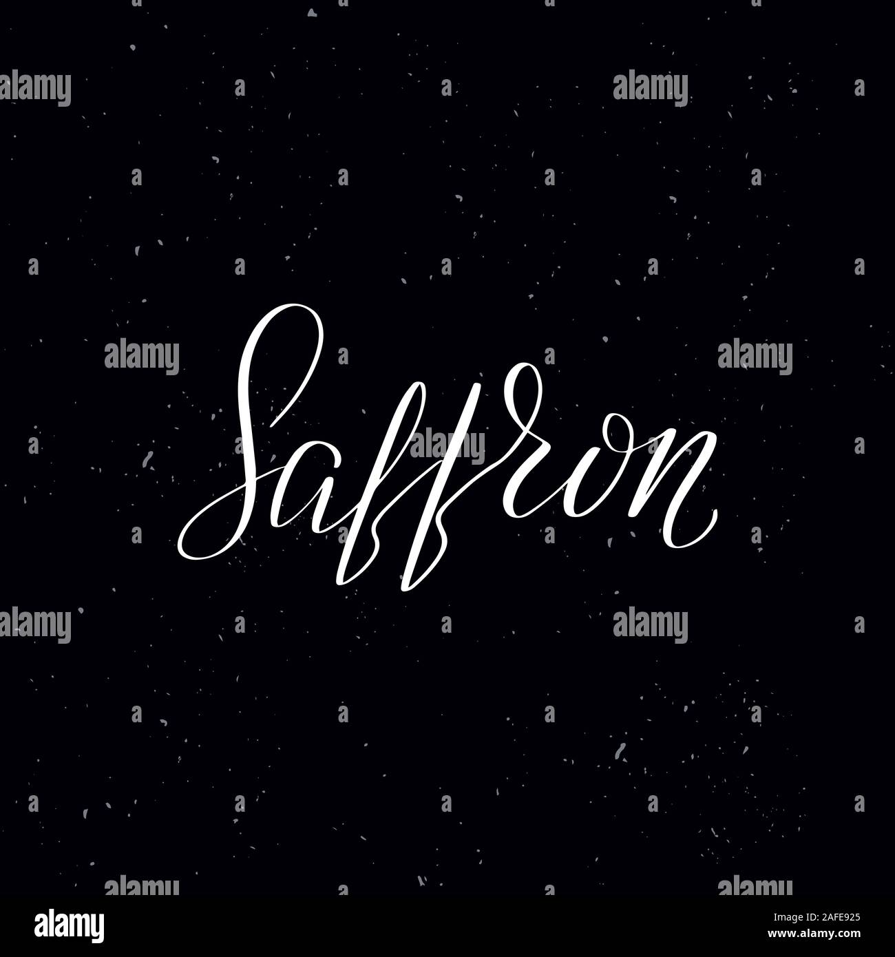 Handwritten calligraphy text, chalk on a blackboard Stock Vector