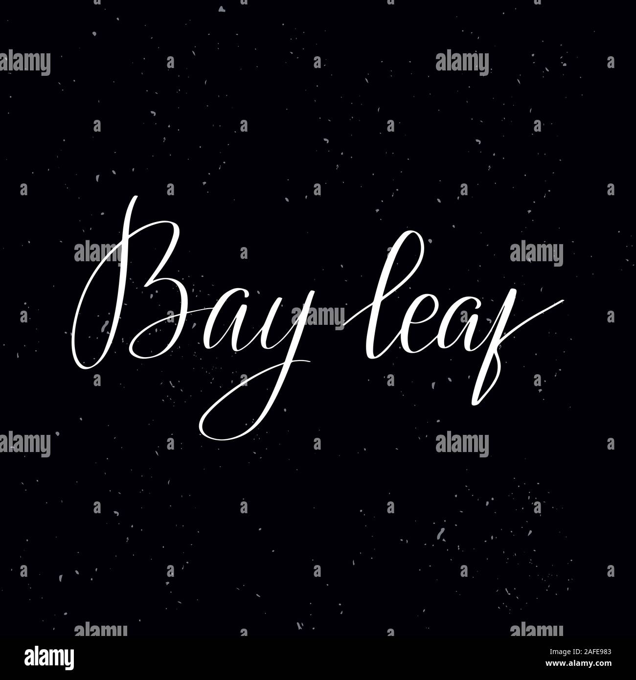 Handwritten calligraphy text, chalk on a blackboard Stock Vector