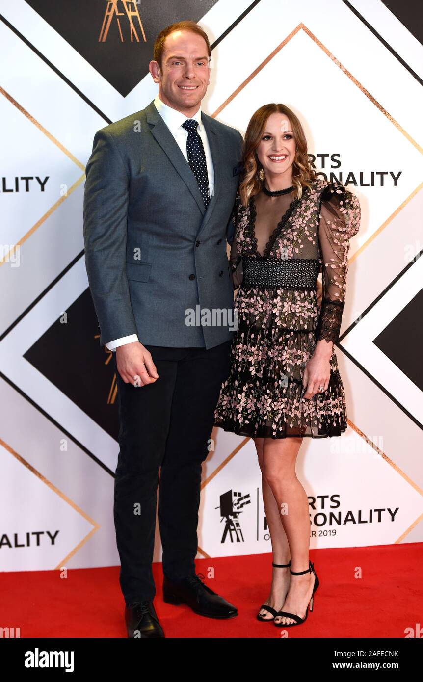 Alun Wyn Jones And Anwen Jones Arriving For The Bbc Sports Personality Of The Year 2019 At The P J Live Aberdeen Stock Photo Alamy
