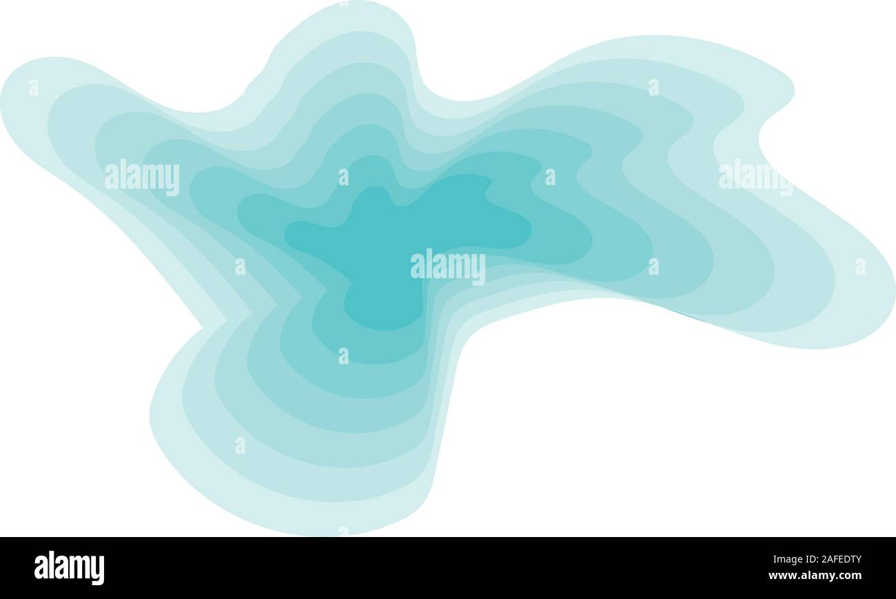 Abstract Design Creativity Background of Blue Waves Stock Vector Image