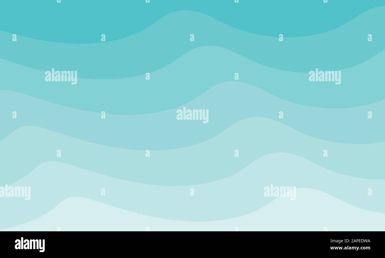 Abstract Design Creativity Background of Blue Waves Stock Vector Image