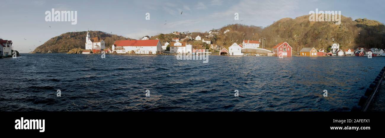 Kirkehamn on the island of Hidra close to Flekkefjord in South-Western Norway. Stock Photo
