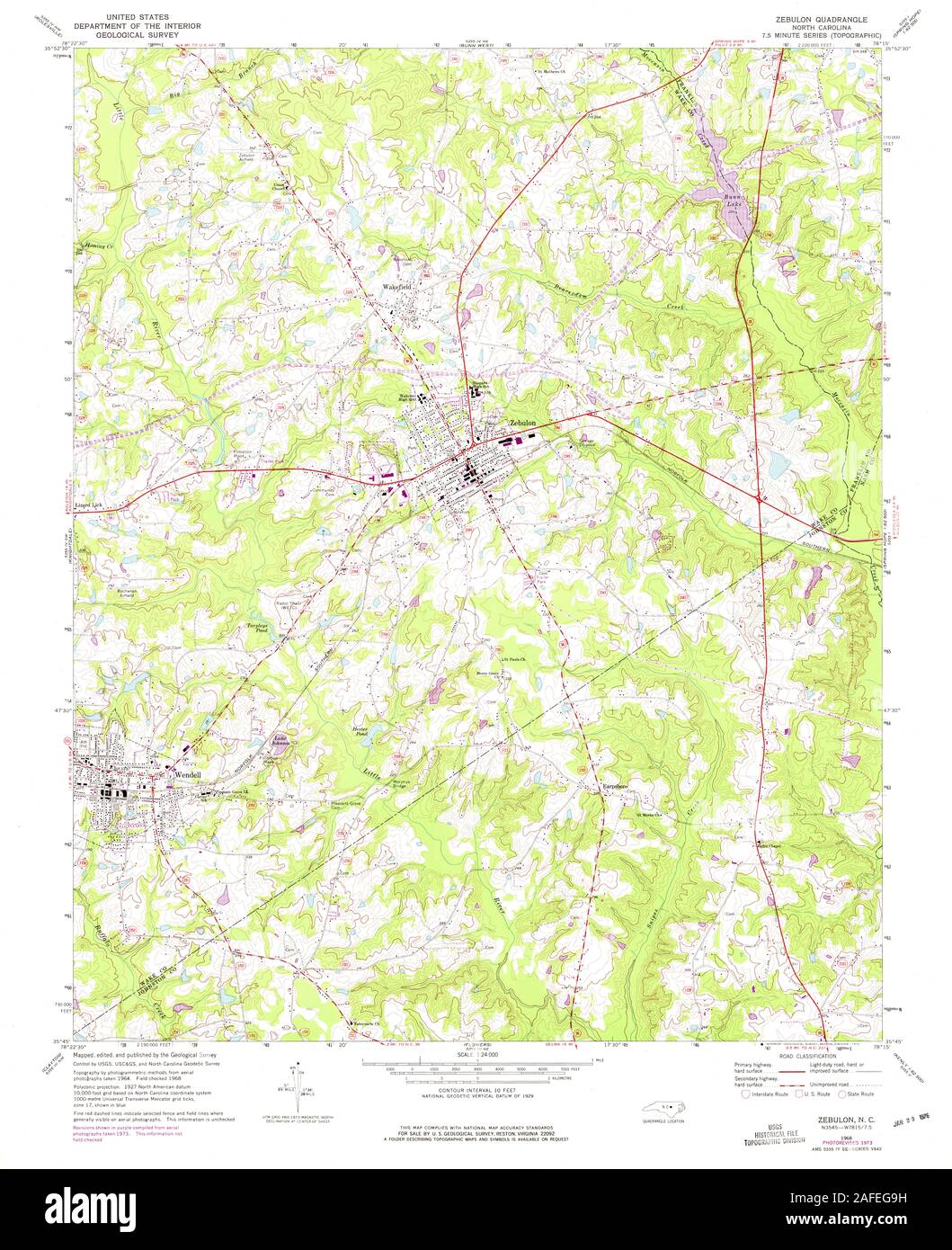 Map of zebulon hires stock photography and images Alamy