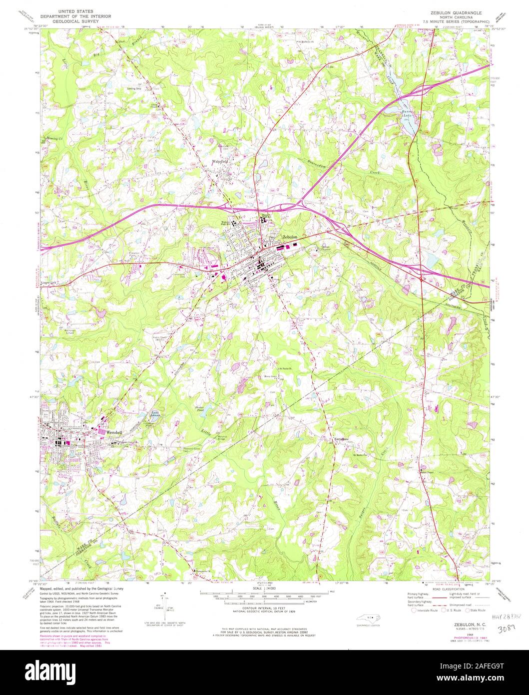 Map of zebulon Cut Out Stock Images & Pictures Alamy