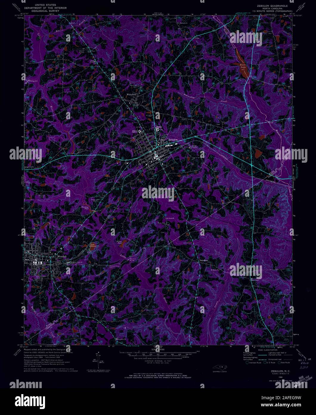 Map of zebulon hires stock photography and images Alamy