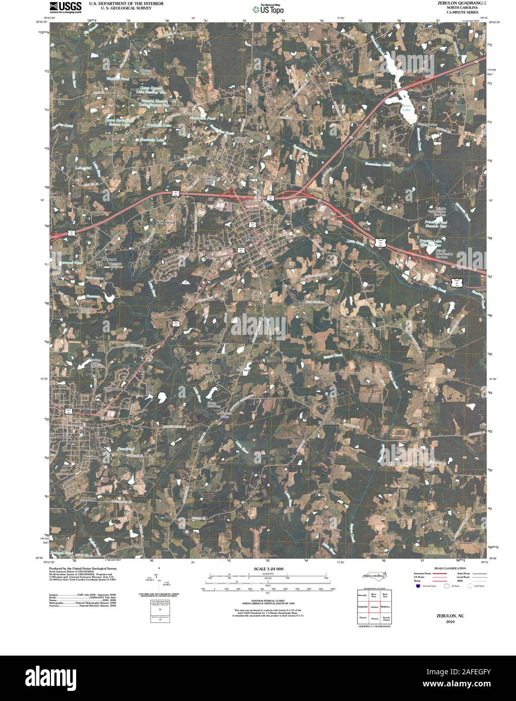 Map of zebulon hires stock photography and images Alamy