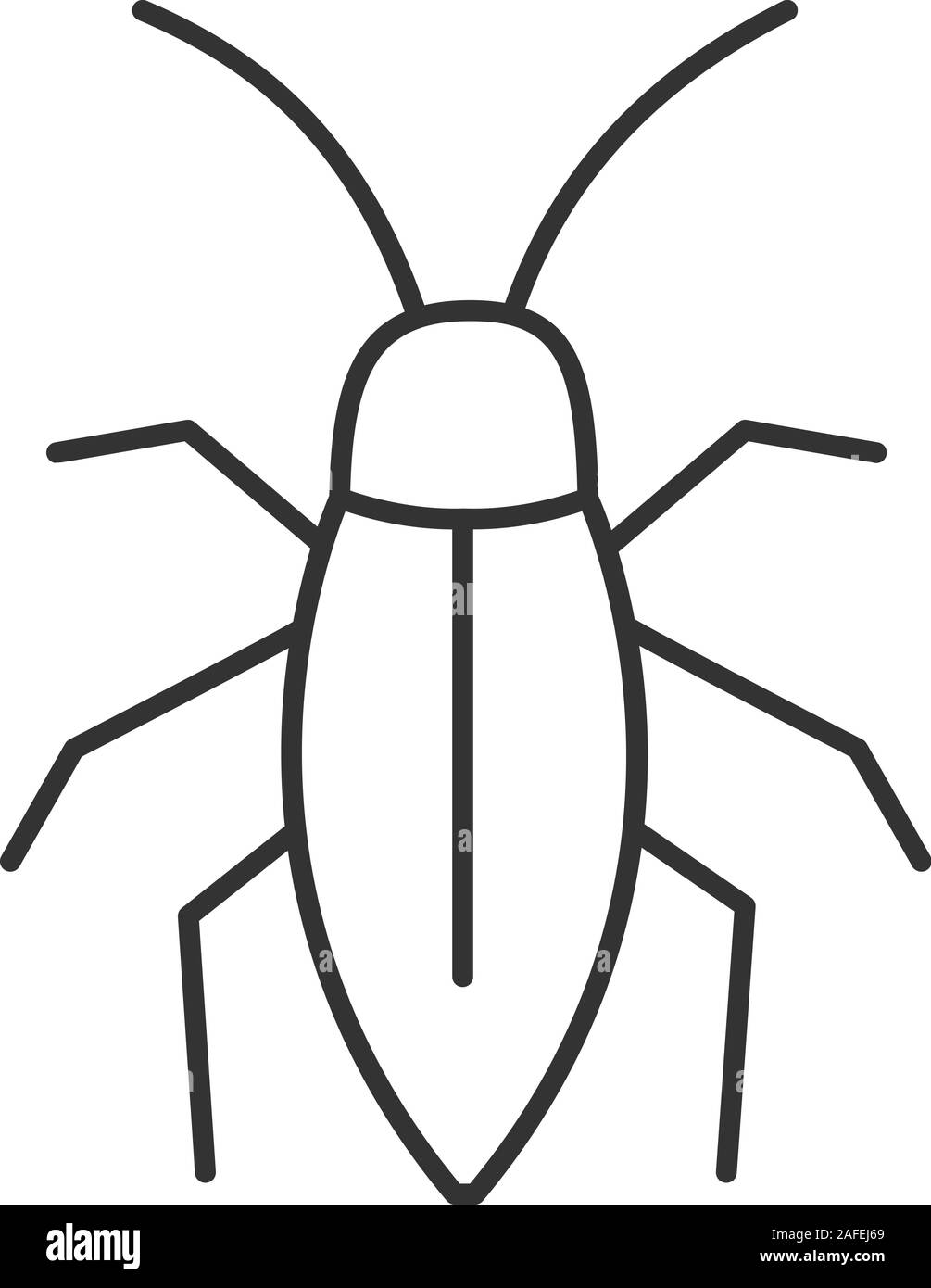 Cockroach Anatomy Line Art with Labels on White Stock Vector   Illustration of pest plague 23029365