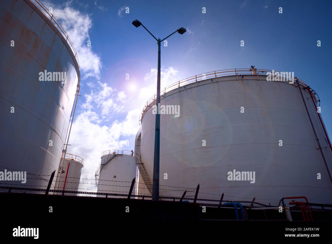 The 'Tank Farm', Wynyard Point industrial storage area on Auckland's