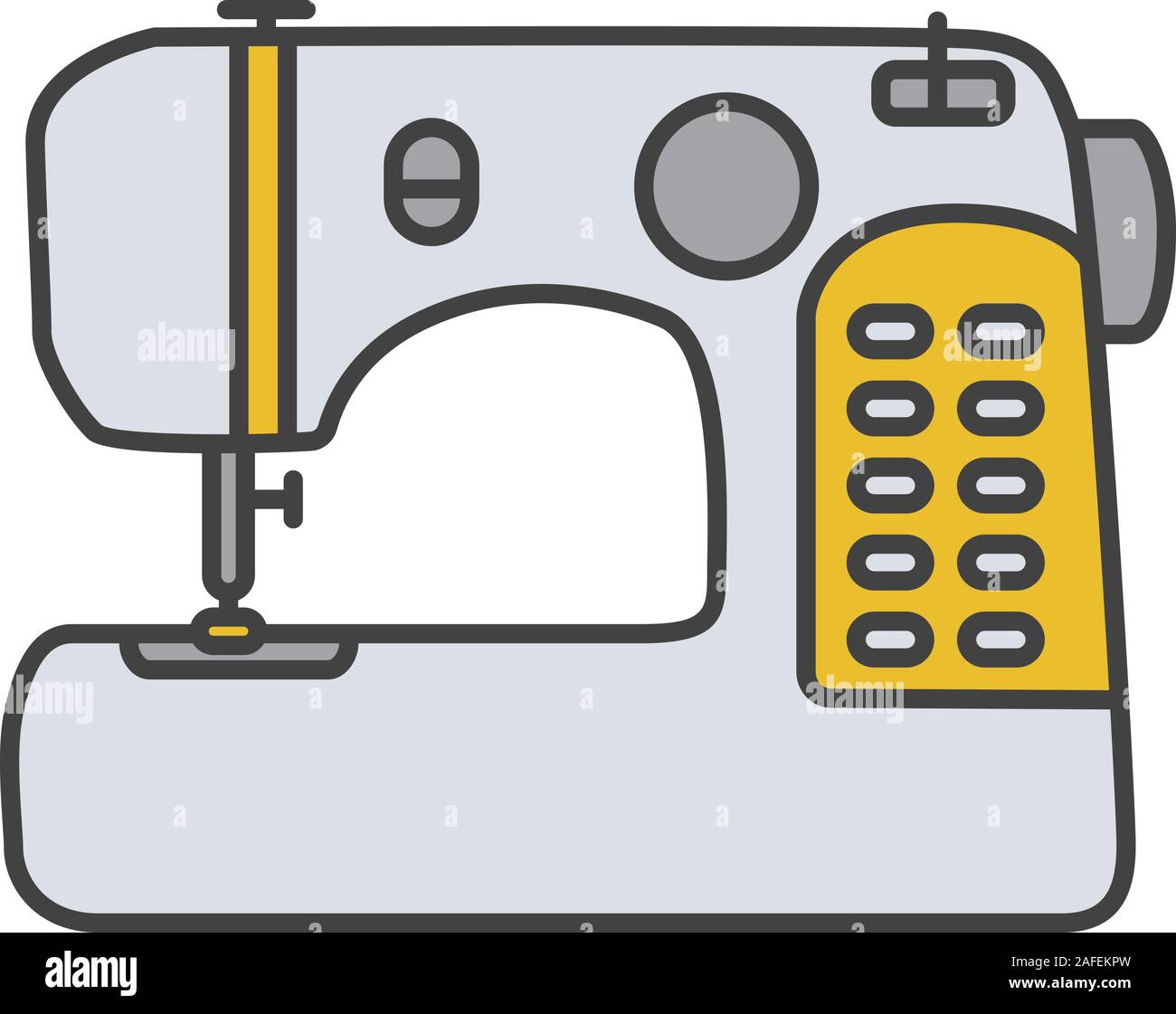 Sewing machine color icon. Isolated vector illustration Stock Vector ...