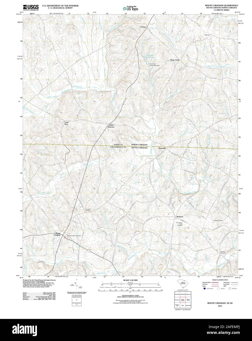 Map of croghan hires stock photography and images Alamy