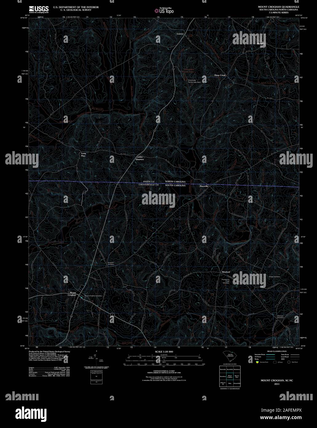 Map of croghan hires stock photography and images Alamy