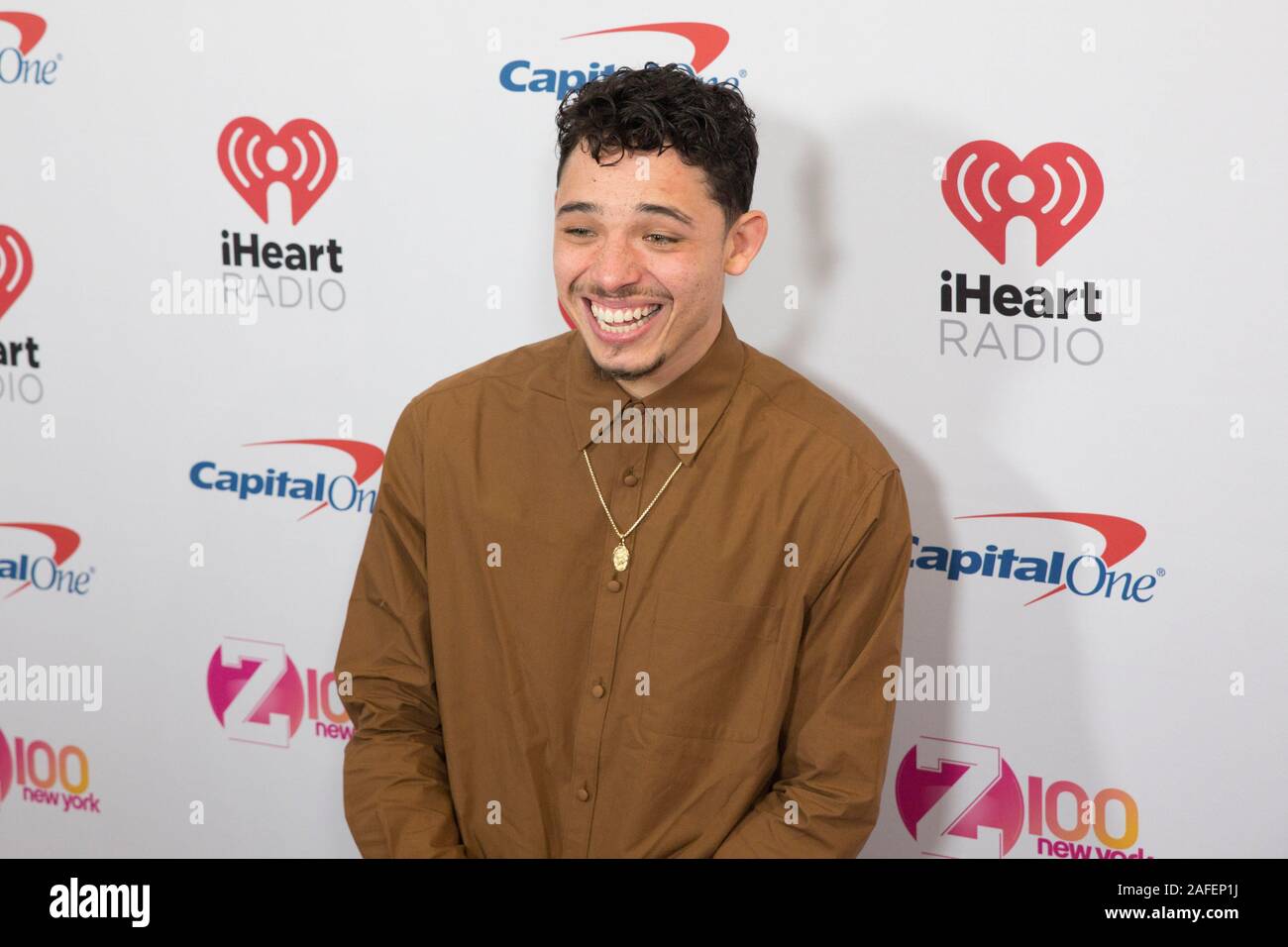 Anthony Ramos arrives at iHeartRadio's Z100 Jingle Ball 2019 at Madison
