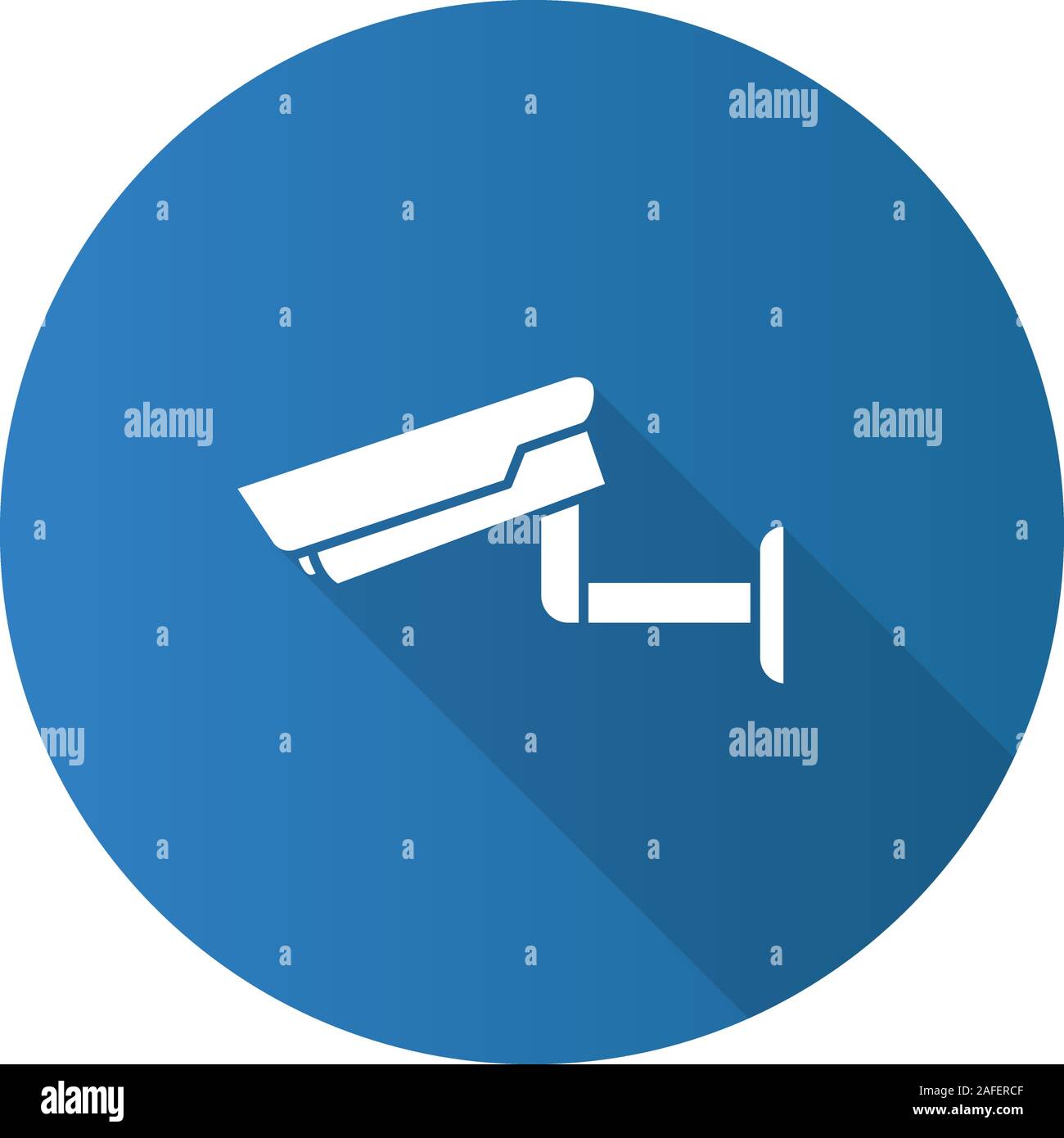 Surveillance camera flat design long shadow glyph icon. Security system ...