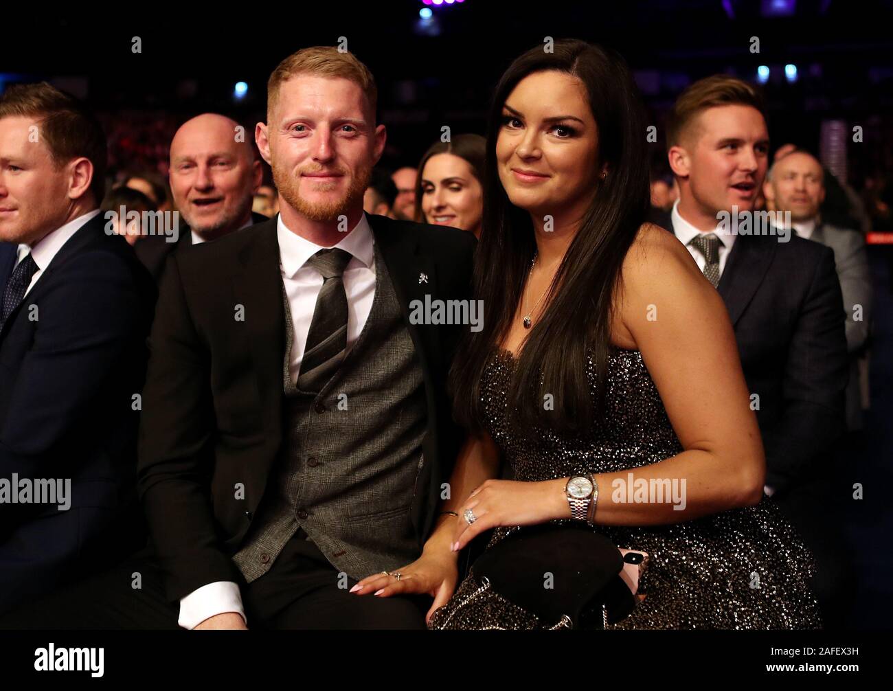 Ben Stokes and wife Clare Ratcliffe during the BBC Sports Personality ...