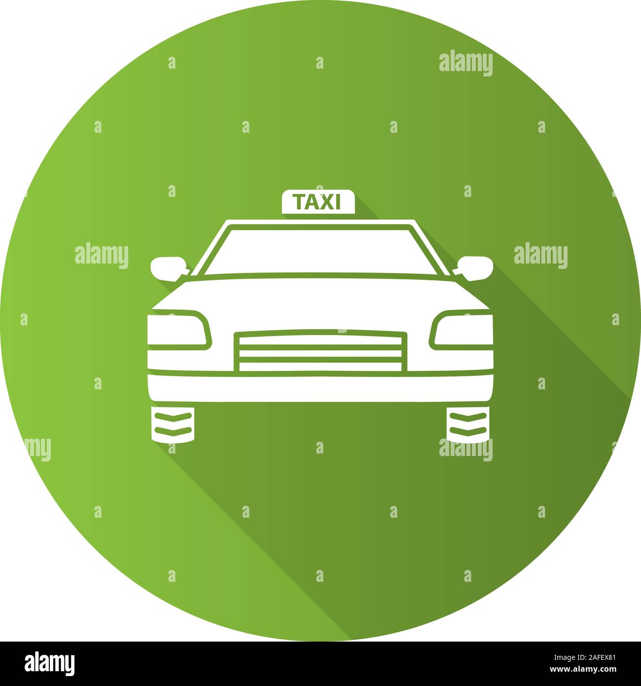 Car flat design long shadow glyph icon. Taxi. Automobile. Vector ...