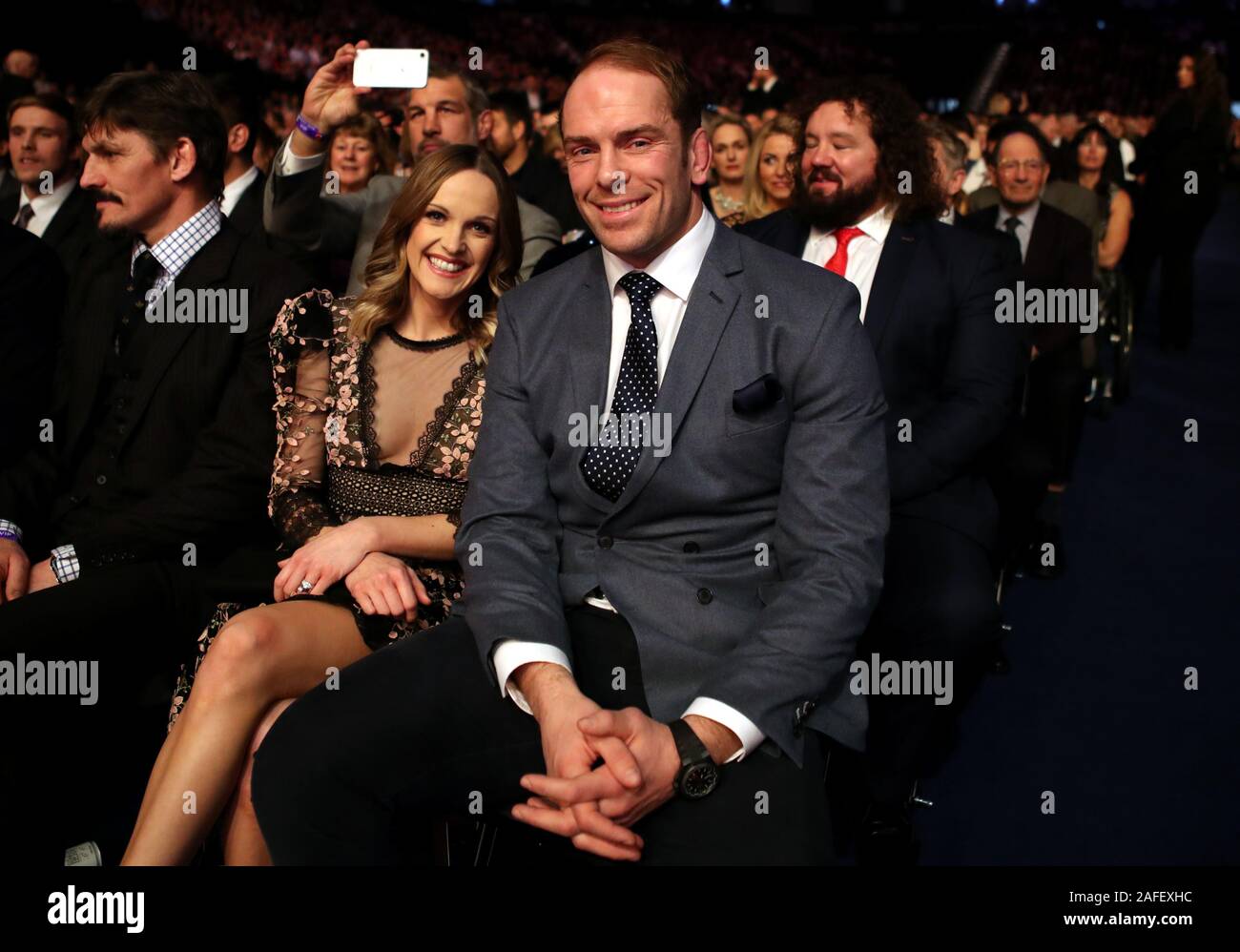 Alun Wyn Jones And Wife Anwen During The Bbc Sports Personality Of The Year 2019 At The P J Live Aberdeen Stock Photo Alamy