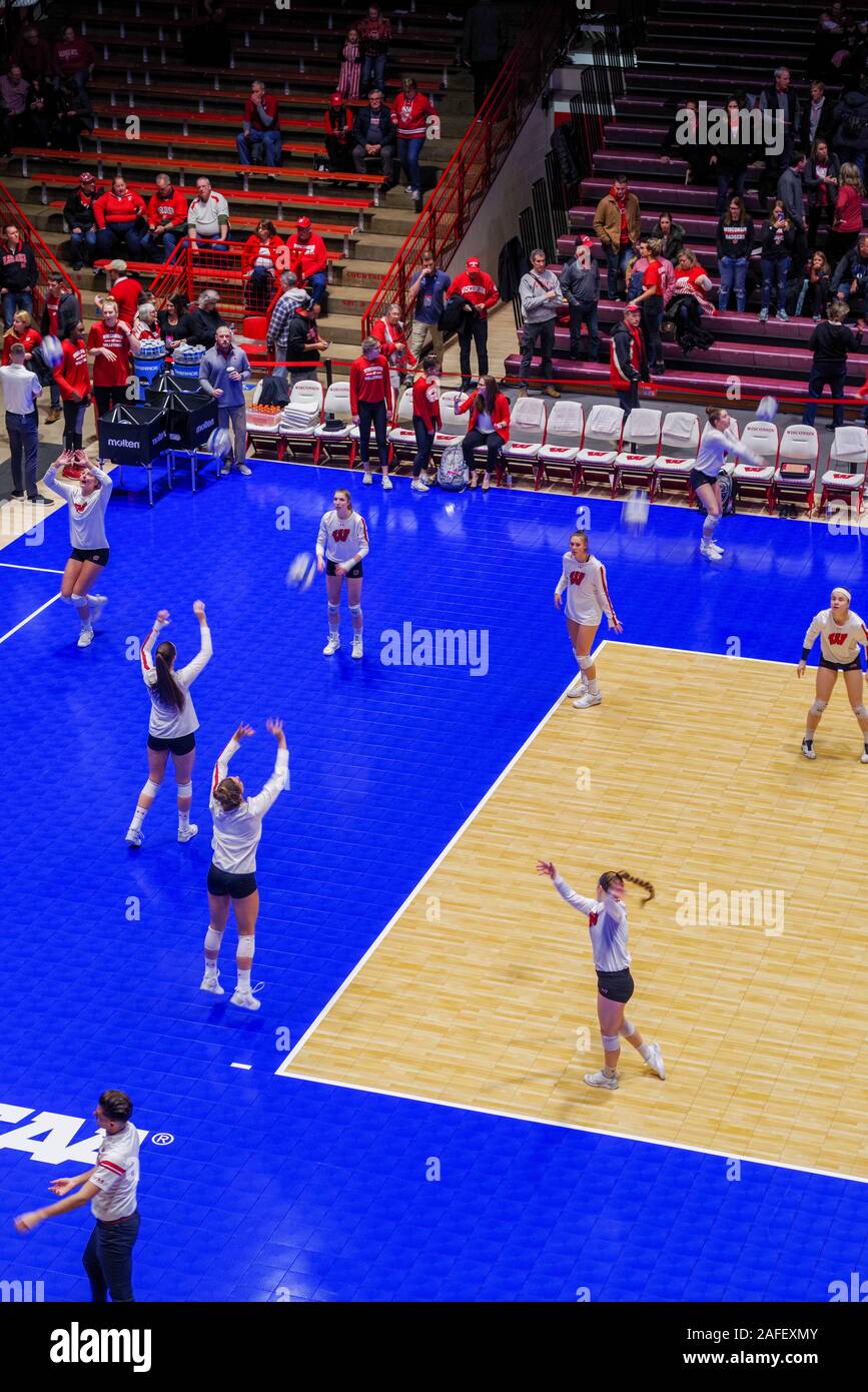 Photograph from the 2019 NCAA Regional Women's Volleyball Championship