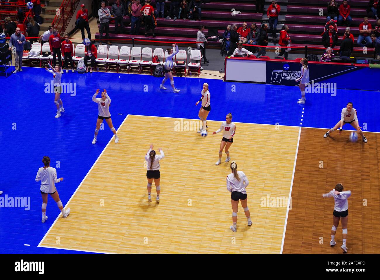 Photograph from the 2019 NCAA Regional Women's Volleyball Championship