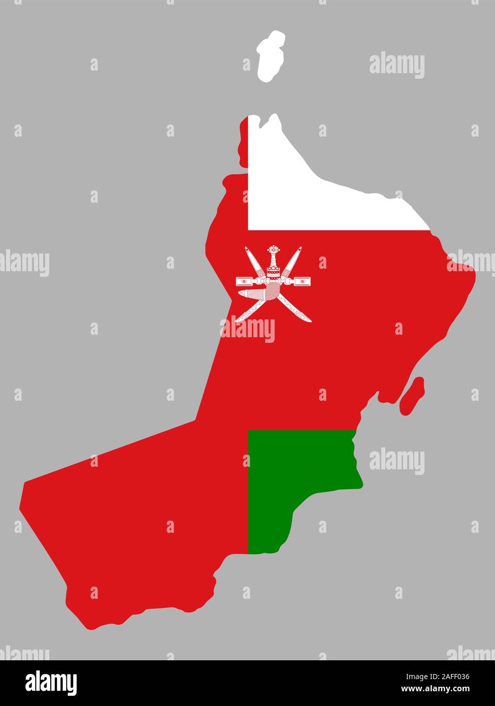 Oman flag territory with world map Stock Vector Images - Alamy image.