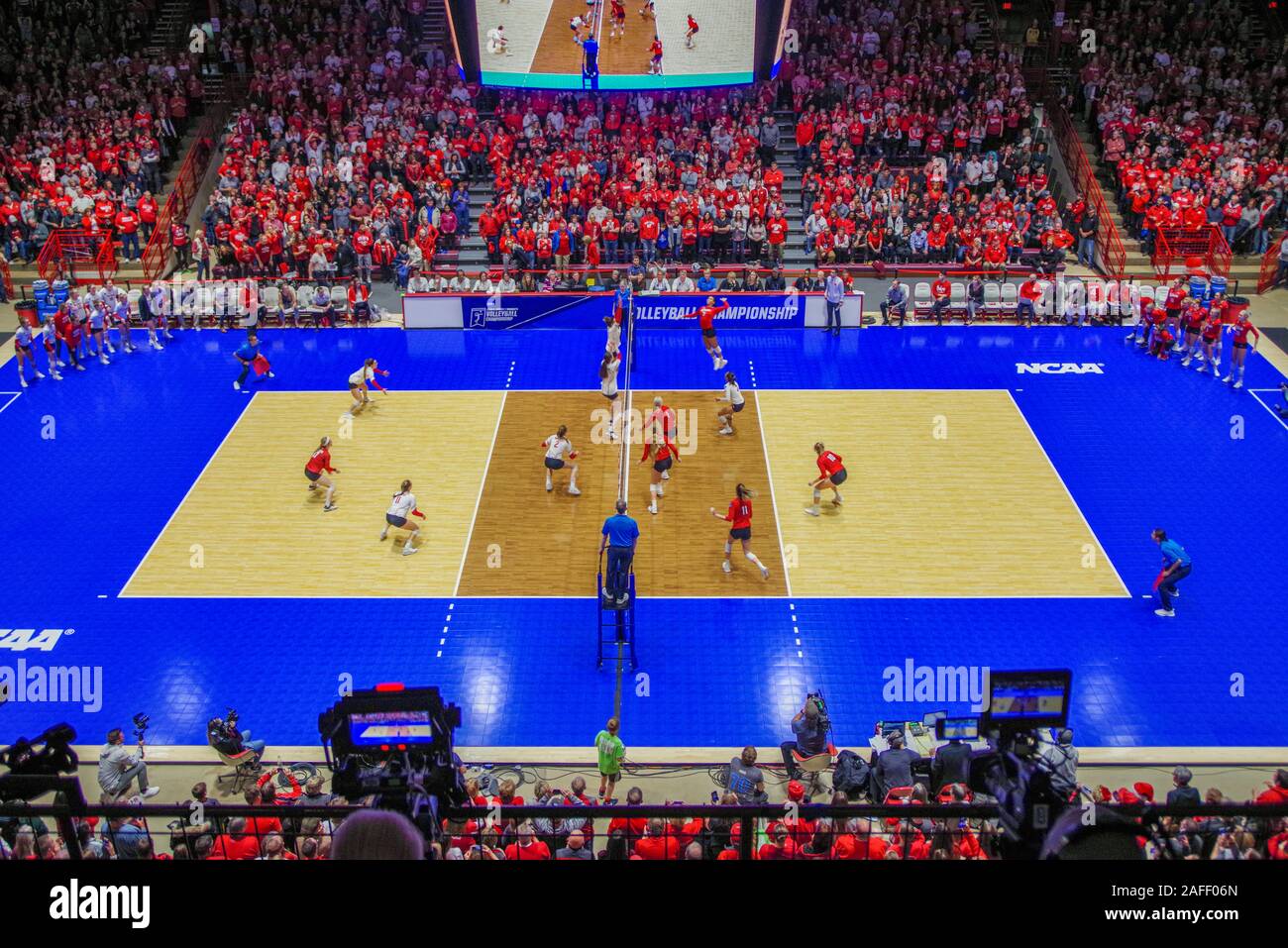 Photograph from the 2019 NCAA Regional Women's Volleyball Championship