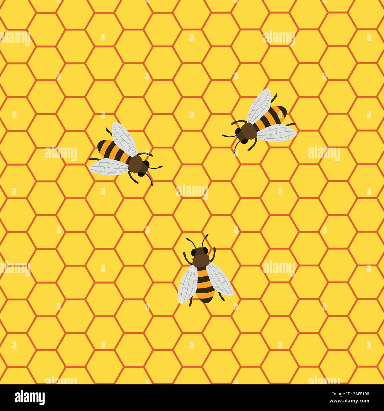 Gold honeycomb backdrop Stock Vector Images - Alamy