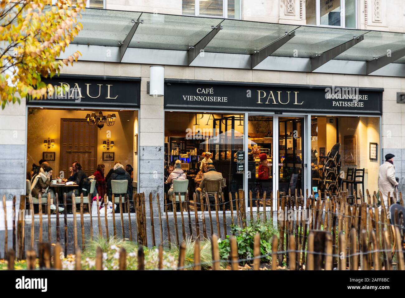Paul boulangerie, Bruxelles, Belgium Stock Photo