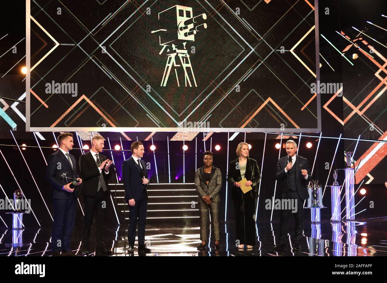 (left-right) Jason Roy, Ben Stokes, Eoin Morgan, Nicola Adams, Lizzy