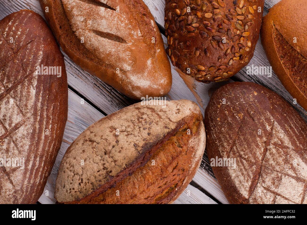 Homemade crusty artisan bread loaves Stock Photo - Alamy