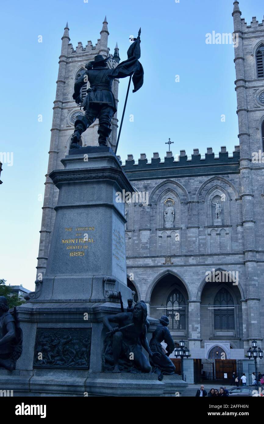 Notre Dame de Montreal, Quebec, Canada Stock Photo - Alamy