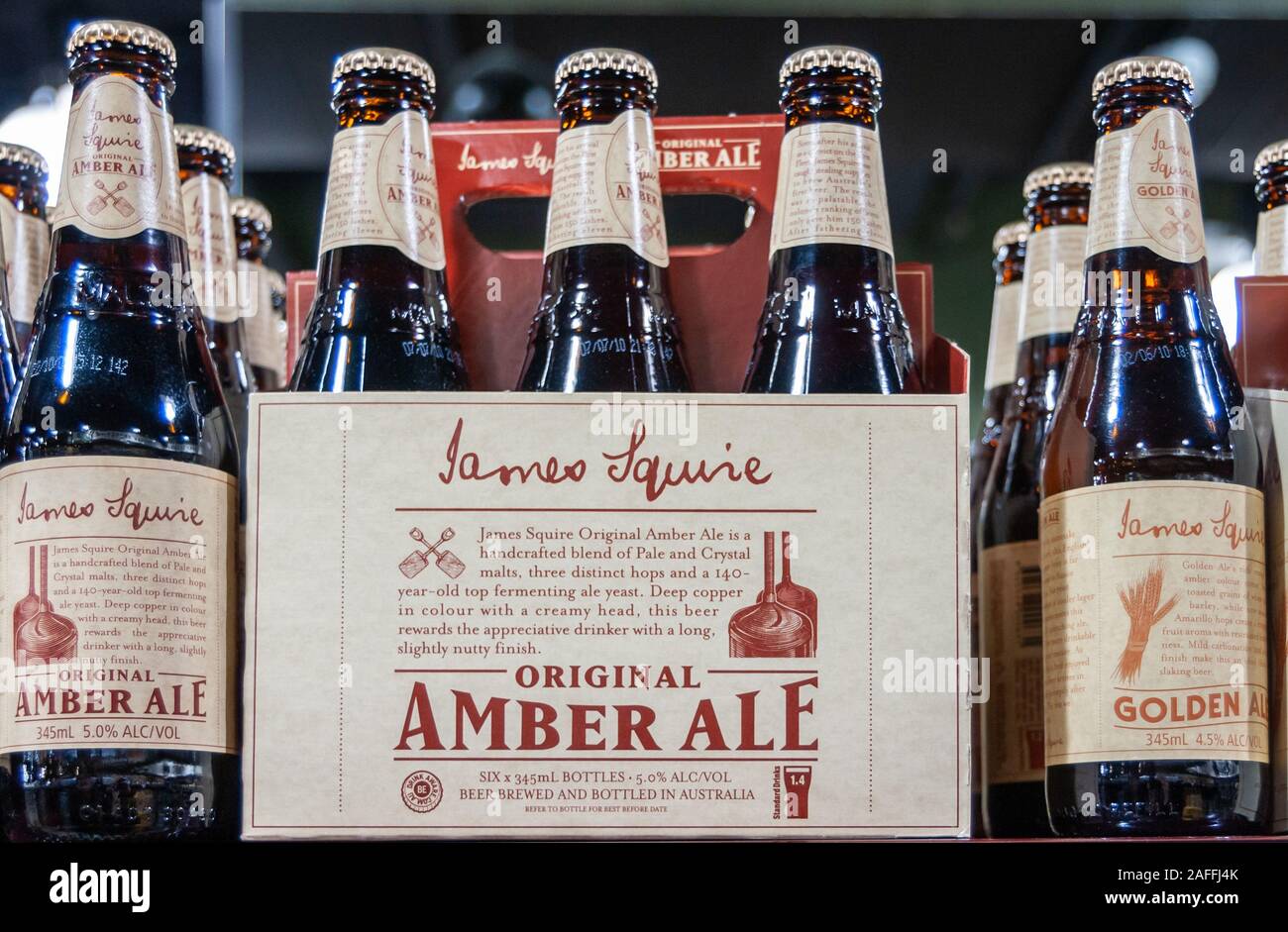 Melbourne, Australia December 17, 2009 Murphy Liquor store. Closeup