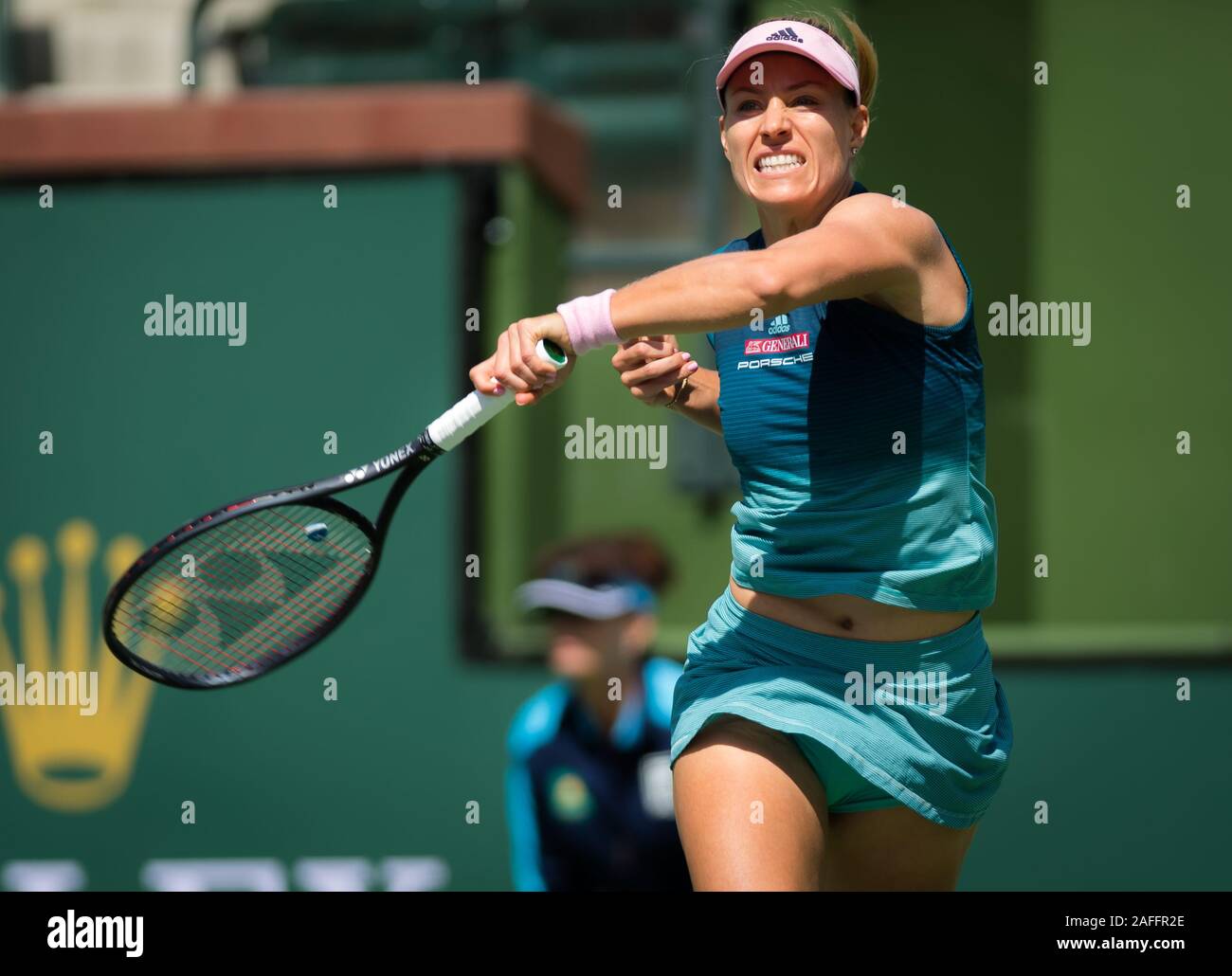 Angelique Kerber of Germany in action during her second-round match at ...