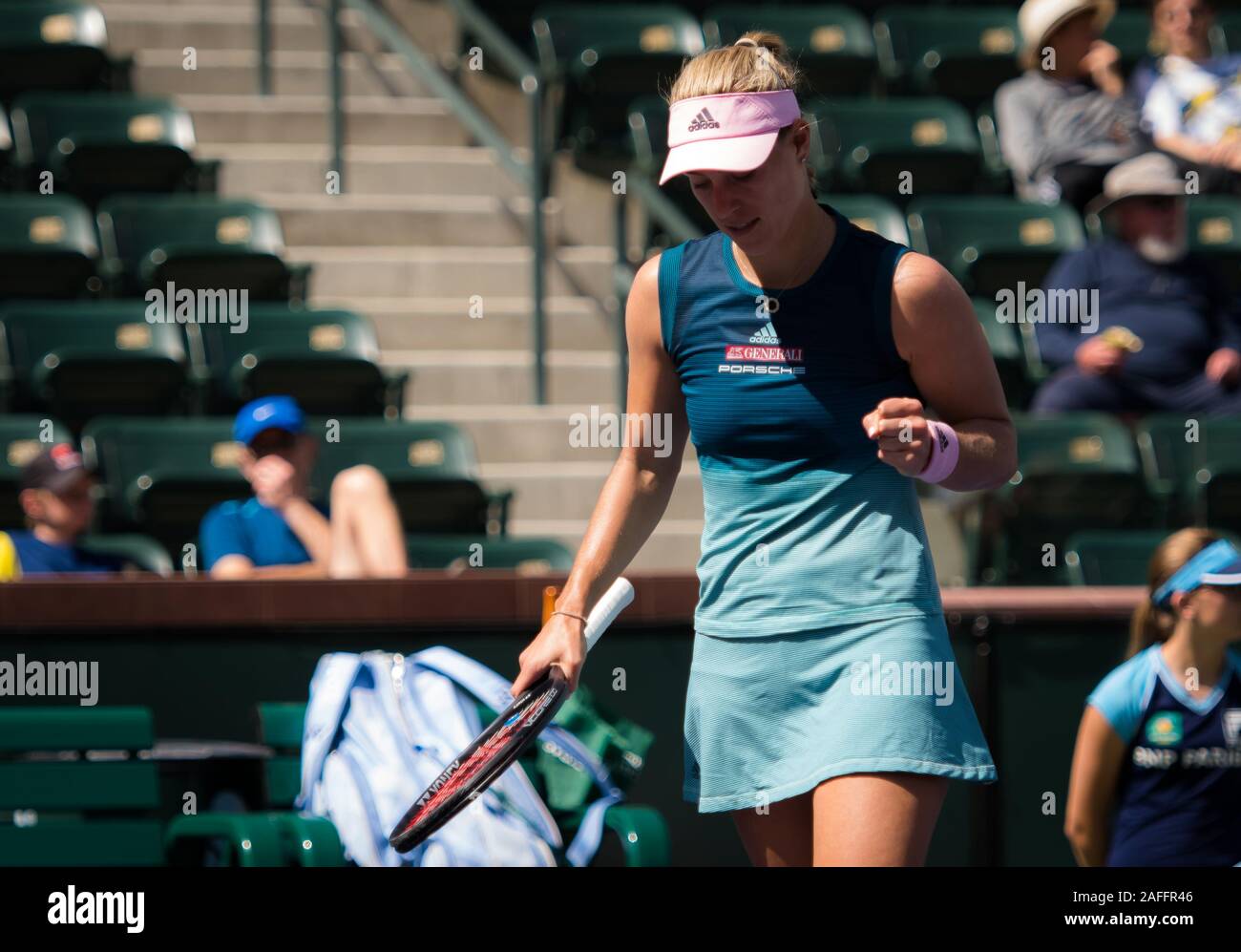 Angelique Kerber of Germany in action during her second-round match at ...