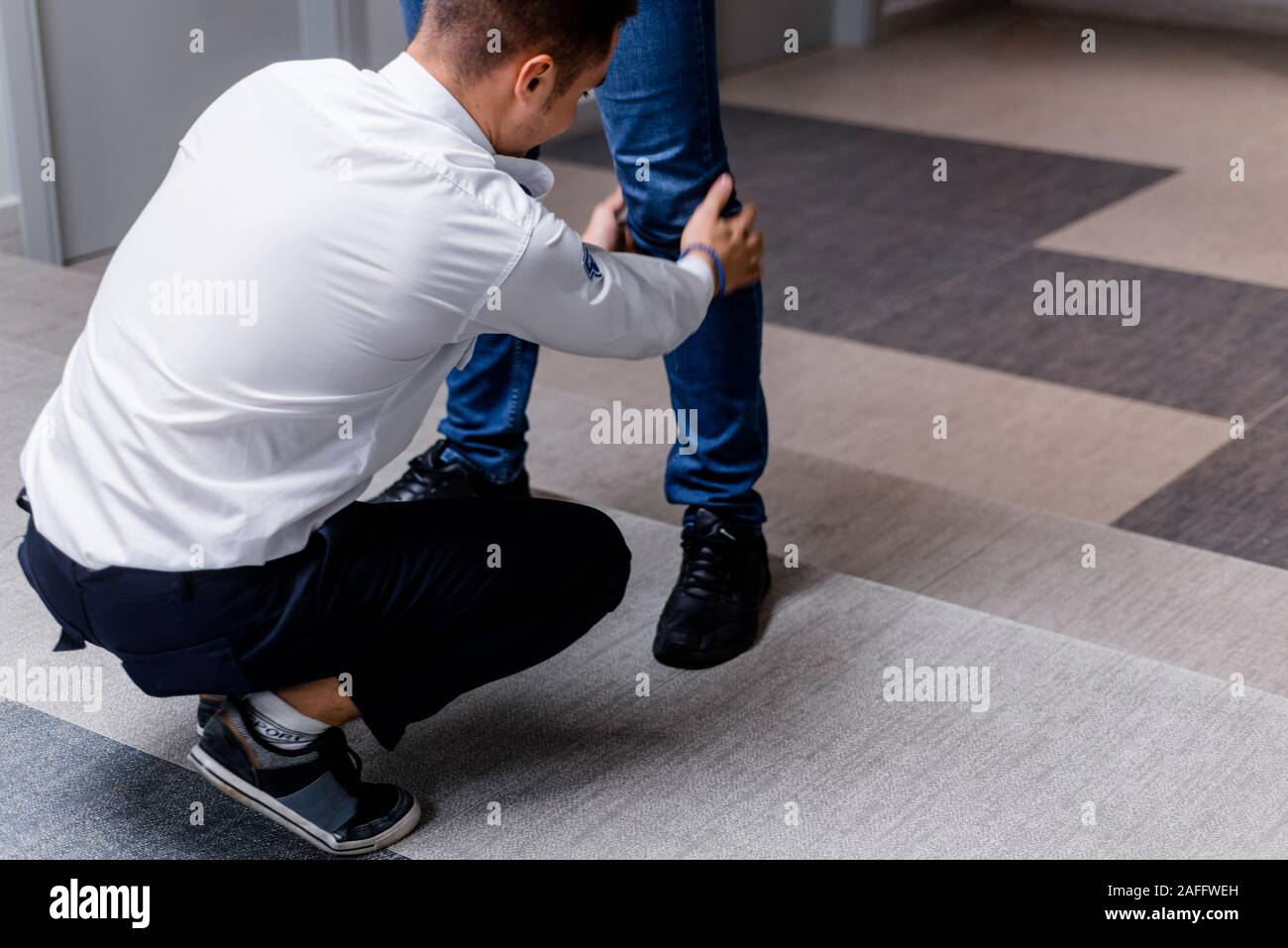 The Warden's Relentless Pat Down Pat down hi-res stock photography and images - Alamy
