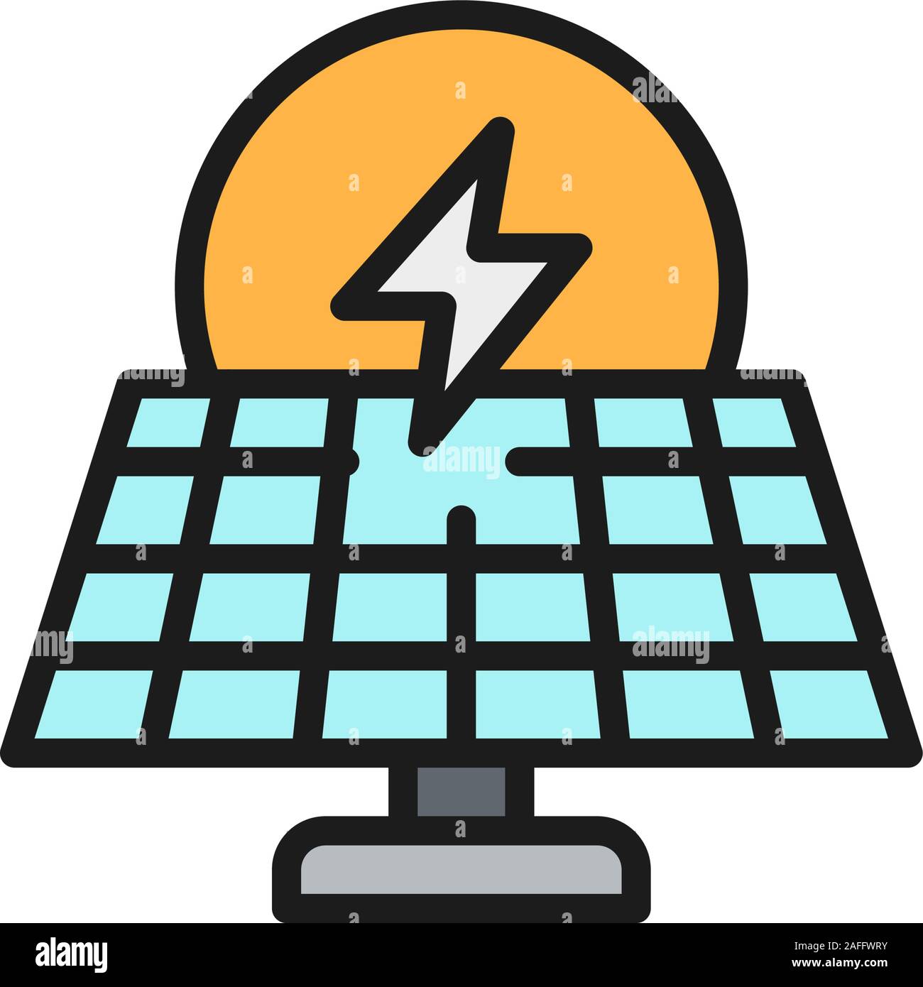 Alternative solar energy solar energy power station Stock Vector Images ...