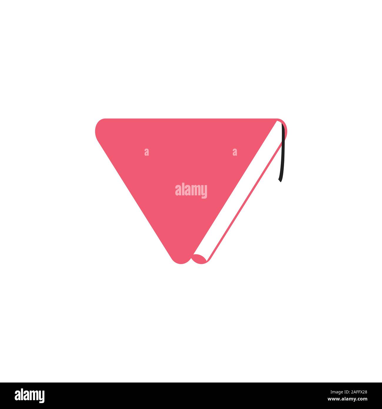 triangle book simple design education vector Stock Vector Image & Art