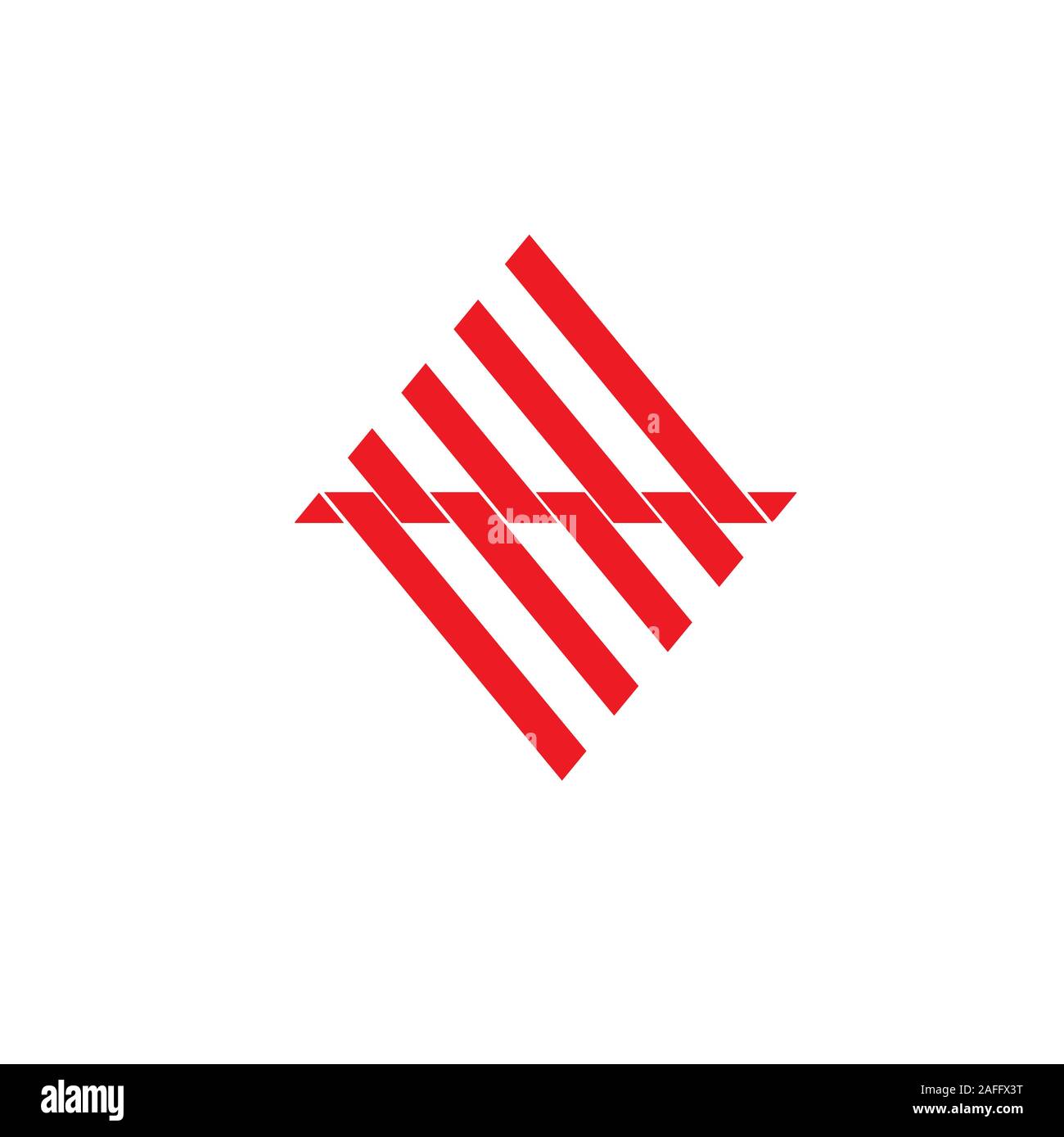 stripes geometric triangle mountain logo vector Stock Vector