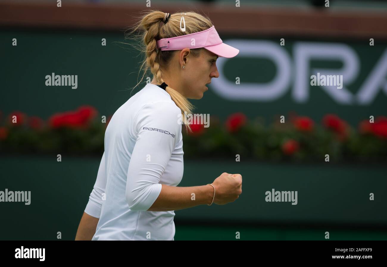 Angelique Kerber of Germany in action during her third-round match at ...