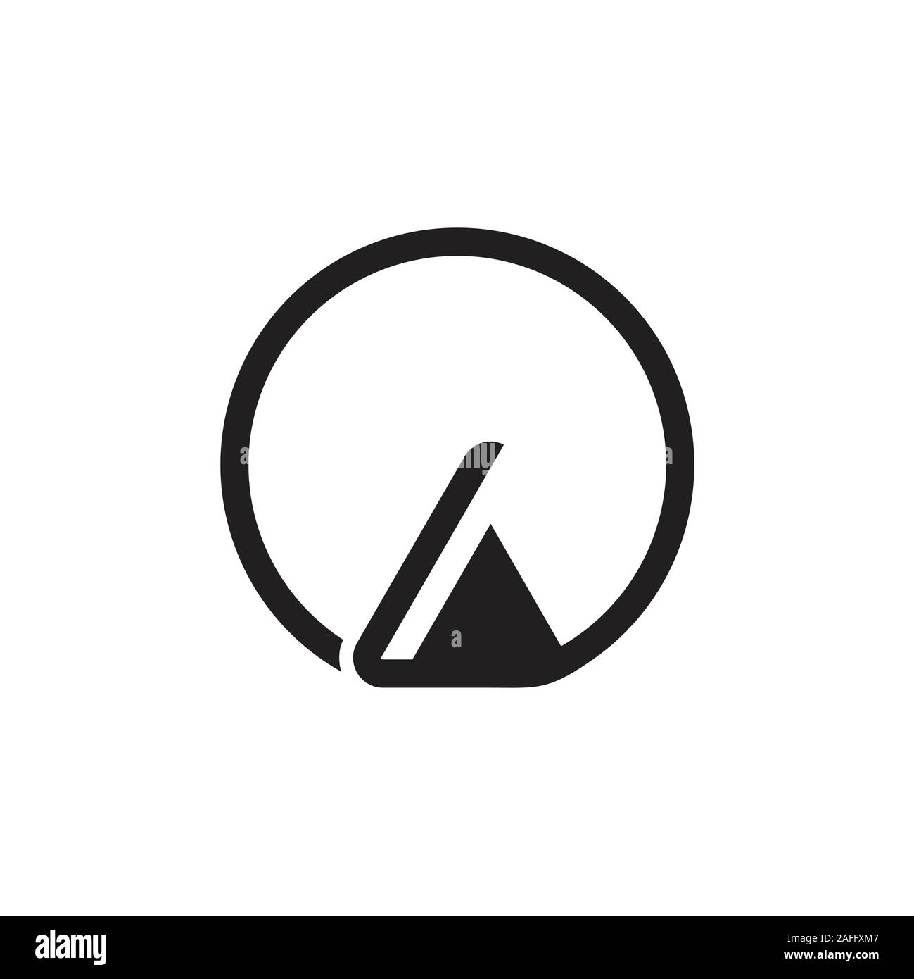 simple triangle circle arrow geometric logo Stock Vector Image & Art ...